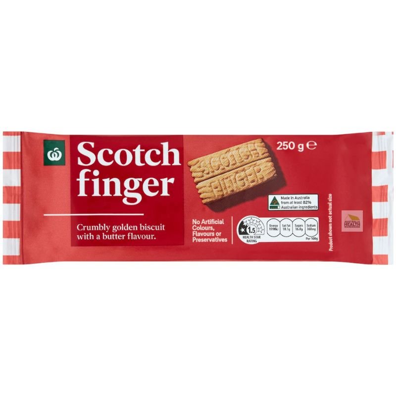 [CLEARANCE Expiry: 30/03/2026] Woolworths Scotch Finger Biscuits 250g