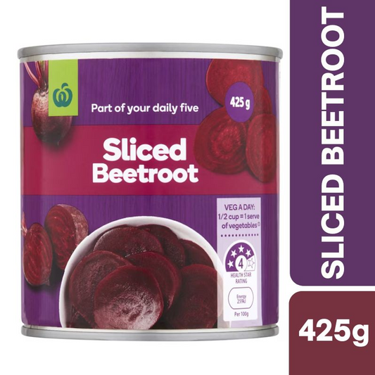 [Expiry:01/06/2028] Woolworths Sliced Beetroot 425g |Oz Mart