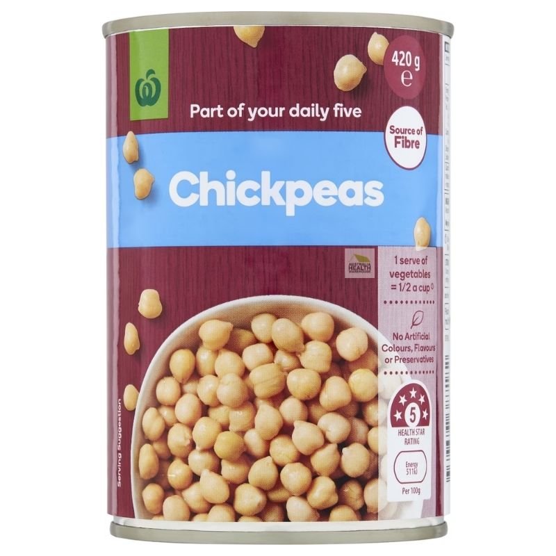 [Expiry Date: 31/01/2028] Woolworths Chickpeas 420g