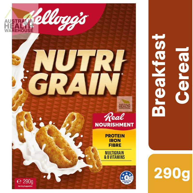 [Expiry: 23/09/2026] Kellogg's Nutri Grain Breakfast Cereal 290g