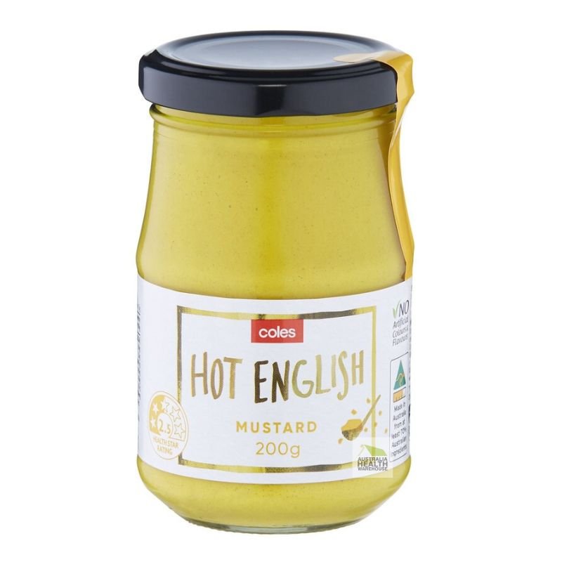 [Expiry: 19/06/2027] Coles Hot English Mustard 200g