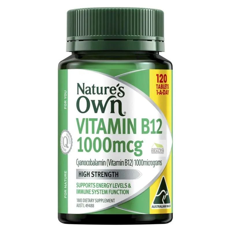 [Expiry: 08/2027] Nature's Own Vitamin B12 1000mcg 120 Tablets