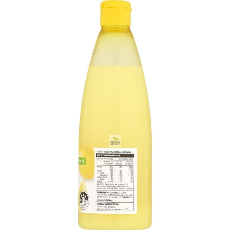 [Expiry Date: 20/01/2027] Woolworths Lemon Juice 500mL