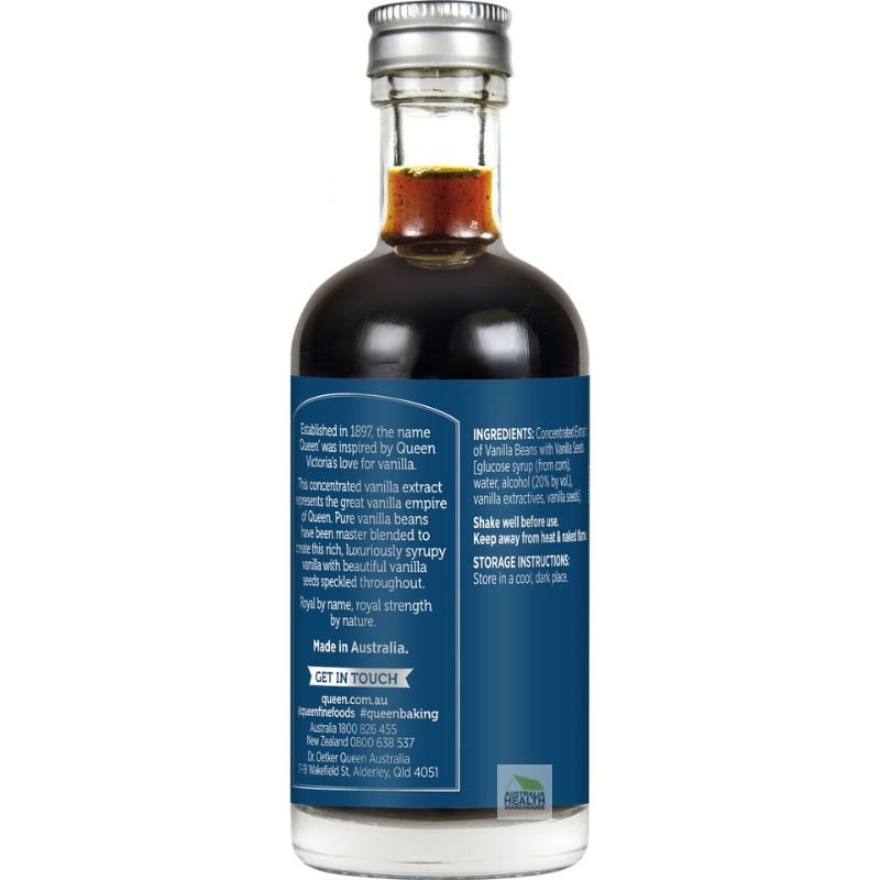 Queen Victoria Concentrated Vanilla Extract with Seeds 100mL
