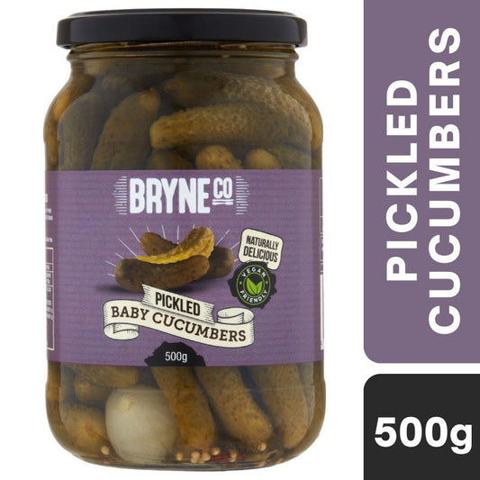 [Expiry: 14/11/2027] Bryne Co Pickled Baby Cucumbers 500g