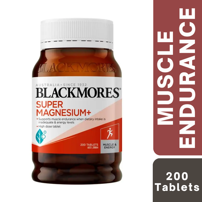 [Expiry Date: 12/12/2027] Blackmores Super Magnesium Plus 200 Tablets