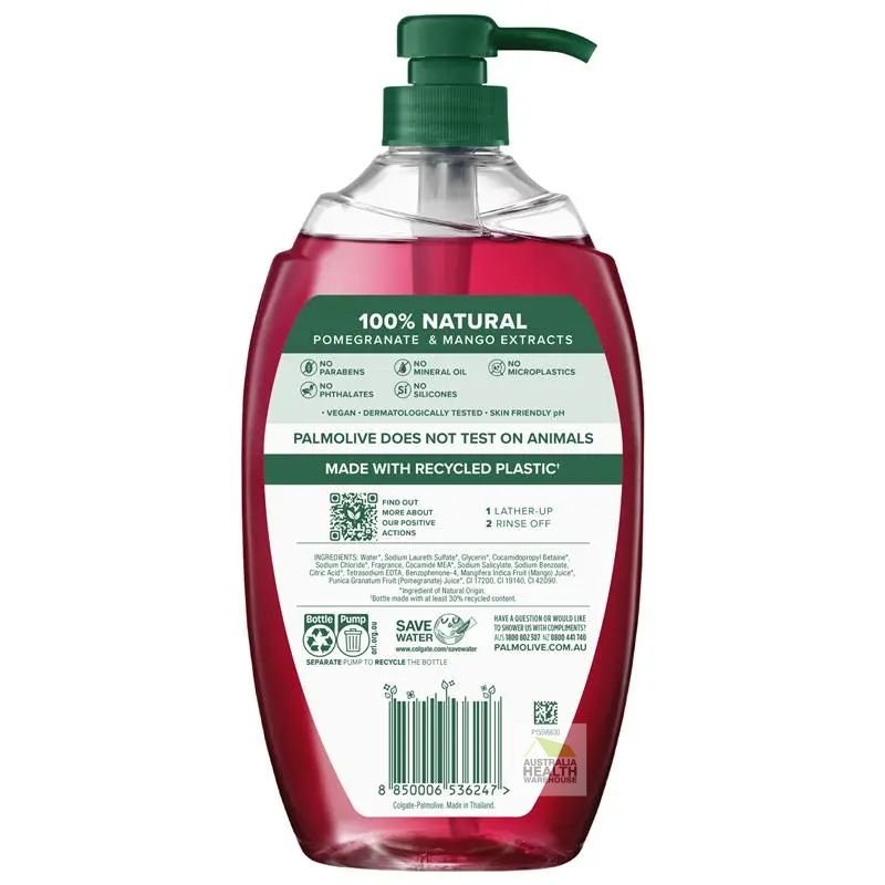 Palmolive Naturals Pomegranate & Mango Body Wash 1 Litre
