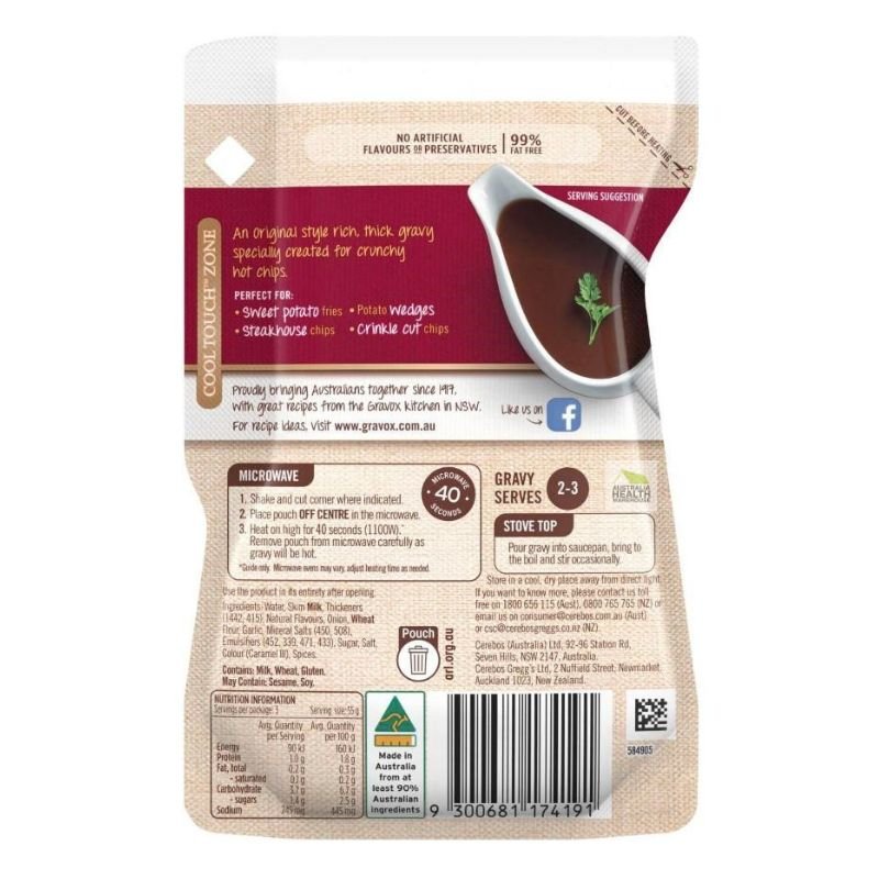 Gravox Chip Gravy Pouch 265g