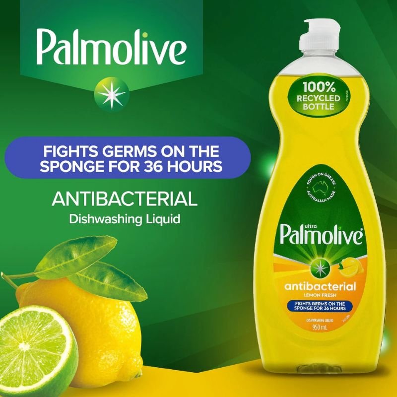 Palmolive Ultra Antibacterial Lemon Fresh Dishwashing Liquid 950mL