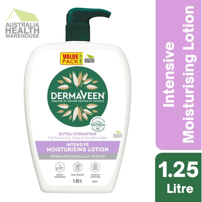 [Expiry: 10/2026] DermaVeen Extra Hydration Intensive Moisturising Lotion 1.25 Litre