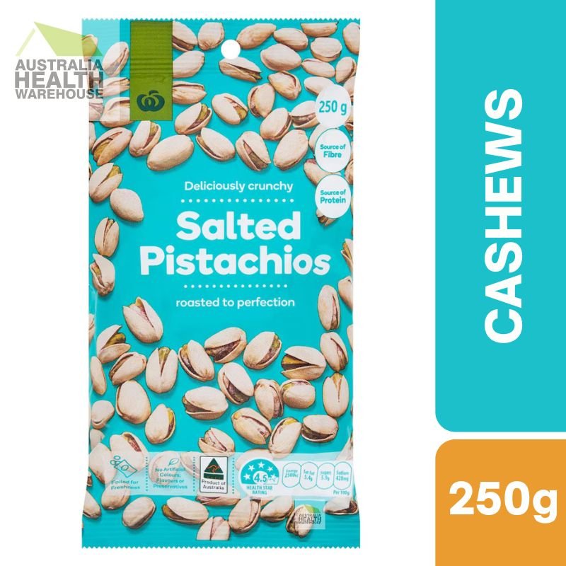 Woolworths Salted Pistachios 250g