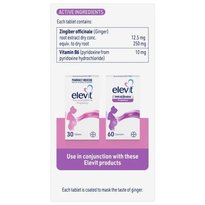 [Expiry: 04/2027] elevit Morning Sickness Relief 60 Tablets