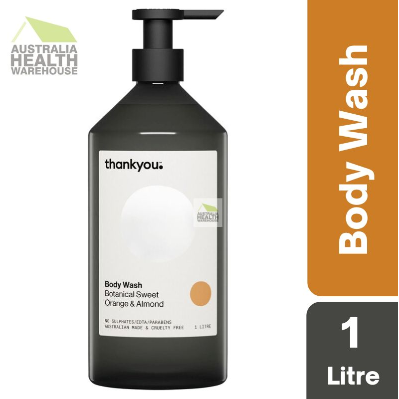 [DAMAGE BOTTLE] Thankyou Botanical Sweet Orange & Almond Body Wash 1 Litre