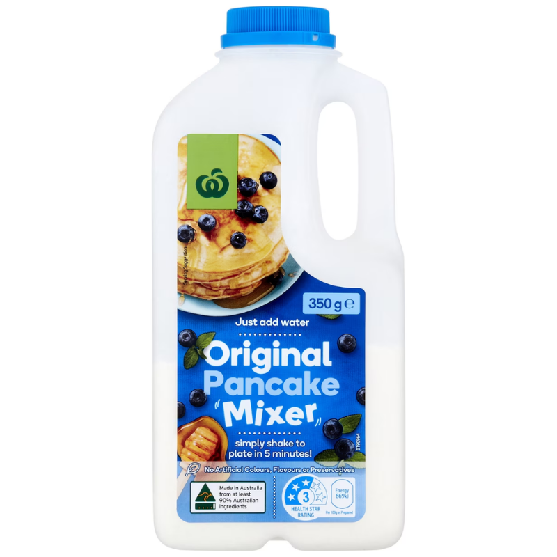 [Expiry: 18/09/2026] Woolworths Original Pancake Mixer 350g