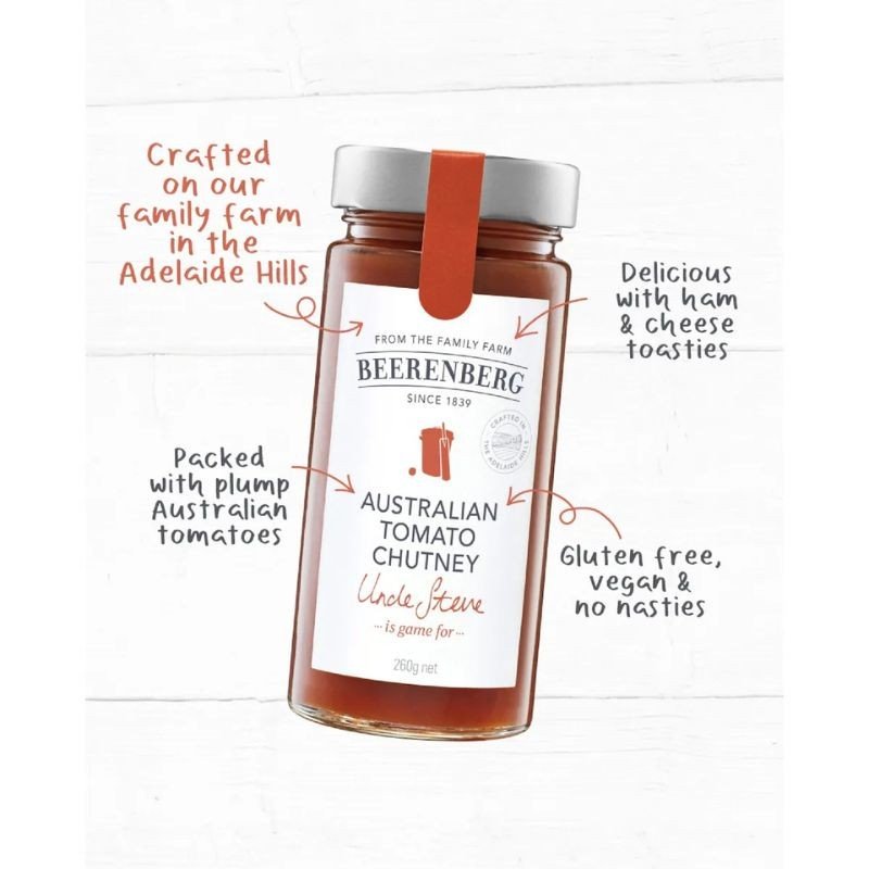 [Expiry: 07/08/2027] Beerenberg Tomato Chutney 260g