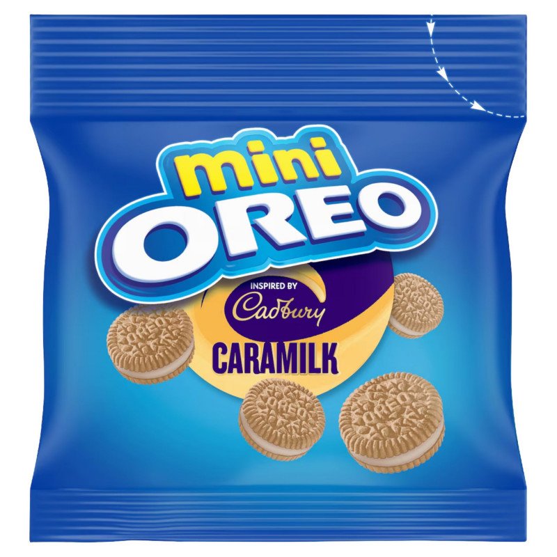 [Expiry Date: 23/04/2027] Oreo Mini Cookies Cadbury Caramilk Bags 10 Pack 204g