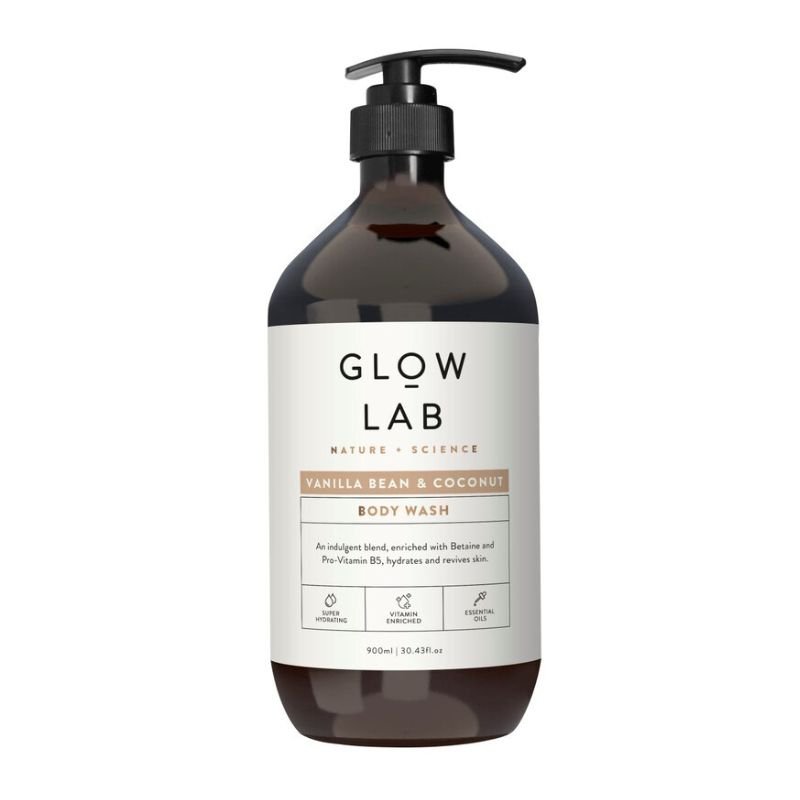 [Expiry: 06/2026] Glow Lab Vanilla Bean & Coconut Body Wash 900mL