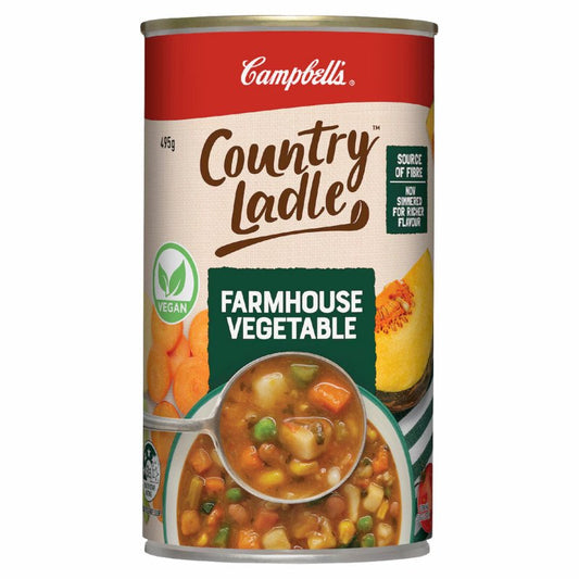 [Expiry Date: 29/01/2028] Campbell's Country Ladle Soup Can Farmhouse Vegetable 495g