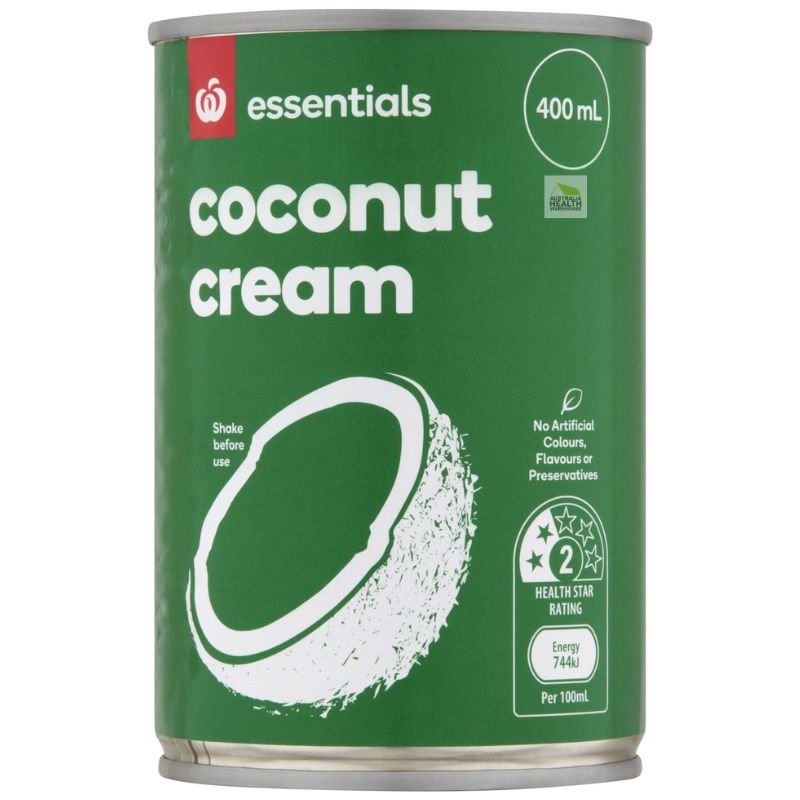 Woolworths Essentials Coconut Cream 400mL