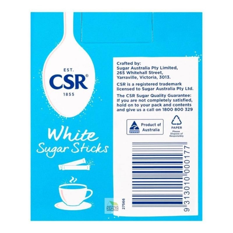 [Expiry Date: 03/03/2029] CSR White Sugar Sticks 50 Pack
