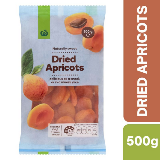 [Expiry: 17/09/2026] Woolworths Apricot Dried 500g