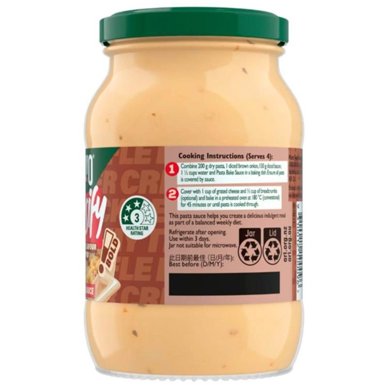 [Expiry Date: 02/08/2027] Dolmio Intensify Creamy Truffle Flavour & Black Pepper Pasta Bake Sauce 390g