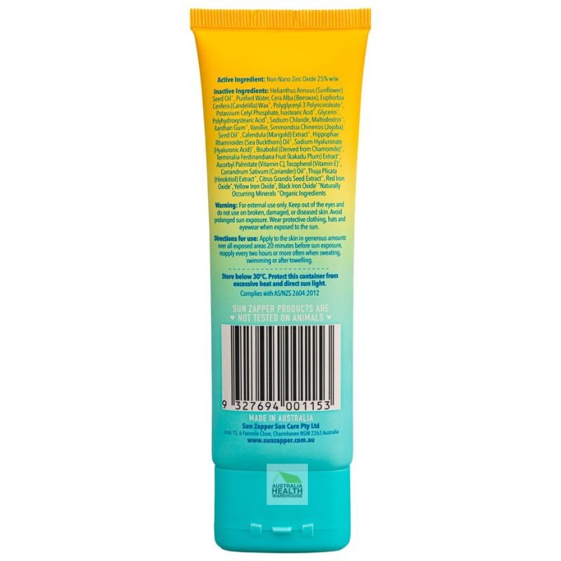 Sun Zapper Pure Zinc Sunscreen 100g