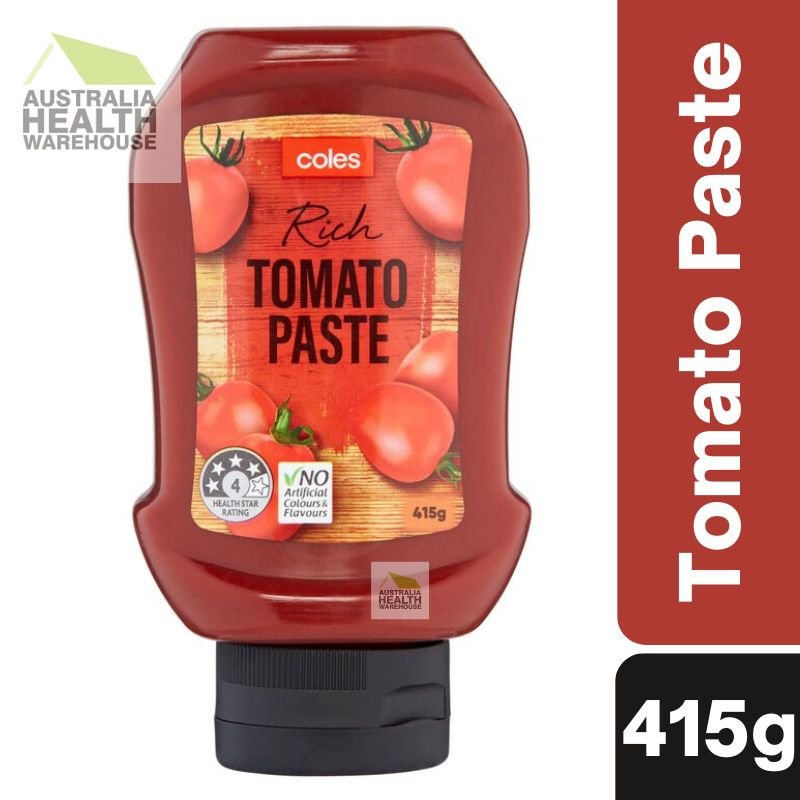 [CLEARANCE Expiry: 11/03/2025] Coles Squeezy Rich Tomato Paste 415g