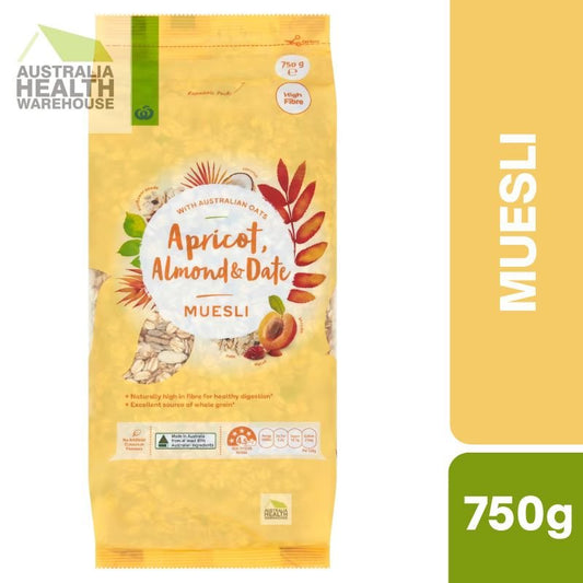 [Expiry: 27/08/2026] Woolworths Toasted Honey & Cinnamon Muesli 750g