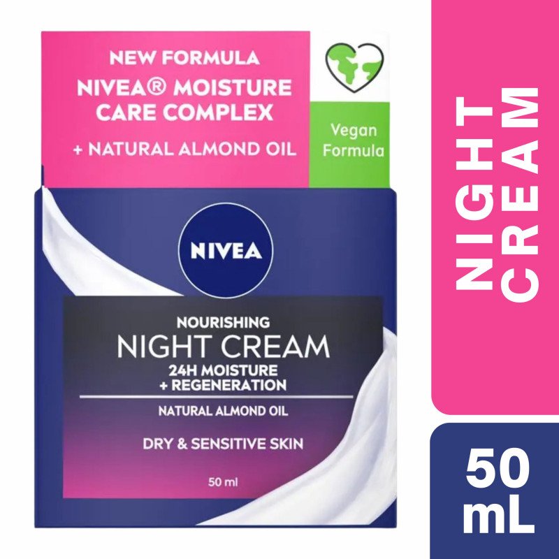 [Expiry Date: 10/03/2028] Nivea Nourishing Night Cream 50ml