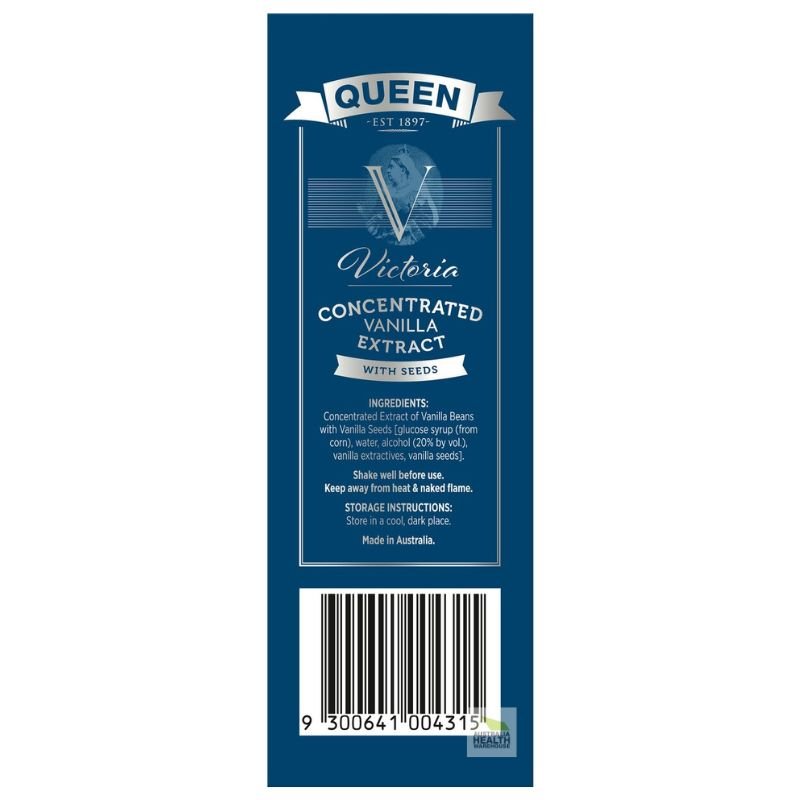 Queen Victoria Concentrated Vanilla Extract with Seeds 100mL