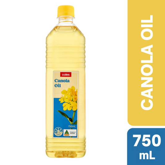 [Expiry Date: 27/08/2027] Coles Canola Oil 750mL