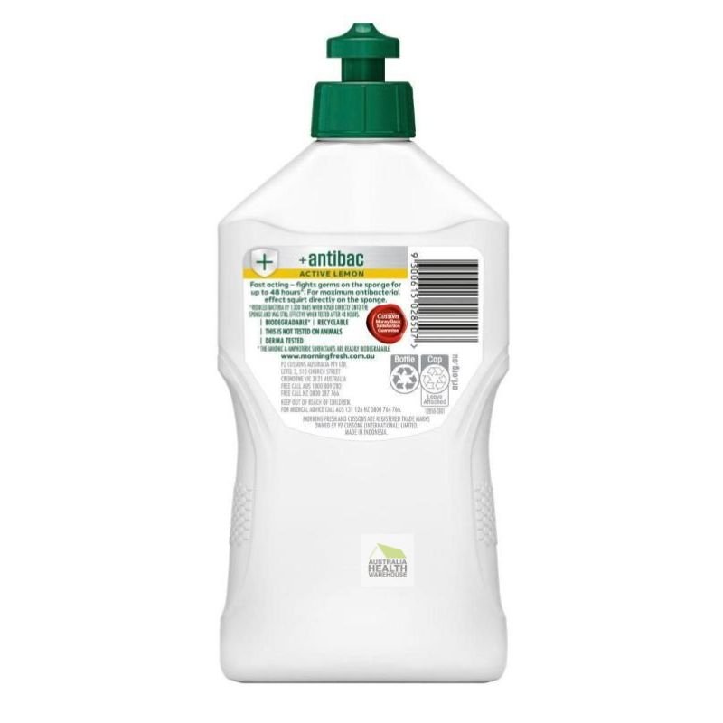 Morning Fresh Dishwashing Liquid Antibacterial Active Lemon 350mL