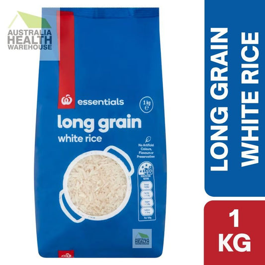Woolworths Essentials Long Grain White Rice 1kg