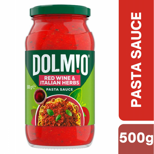 [Expiry Date: 23/11/2026] Dolmio Red Wine & Italian Herbs Pasta Sauce 500g