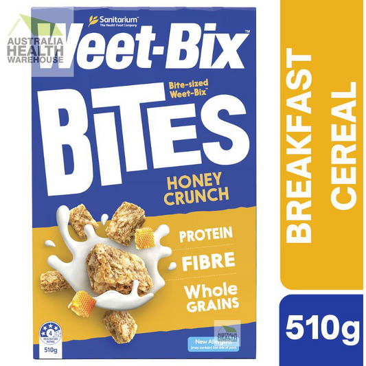 [Expiry: 06/07/2025]  Sanitarium Weet-Bix Bites Honey Crunch Breakfast Cereal 510g