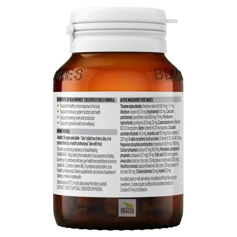[Expiry: 03/2027] Blackmores Executive B Stress Formula 62 Tablets