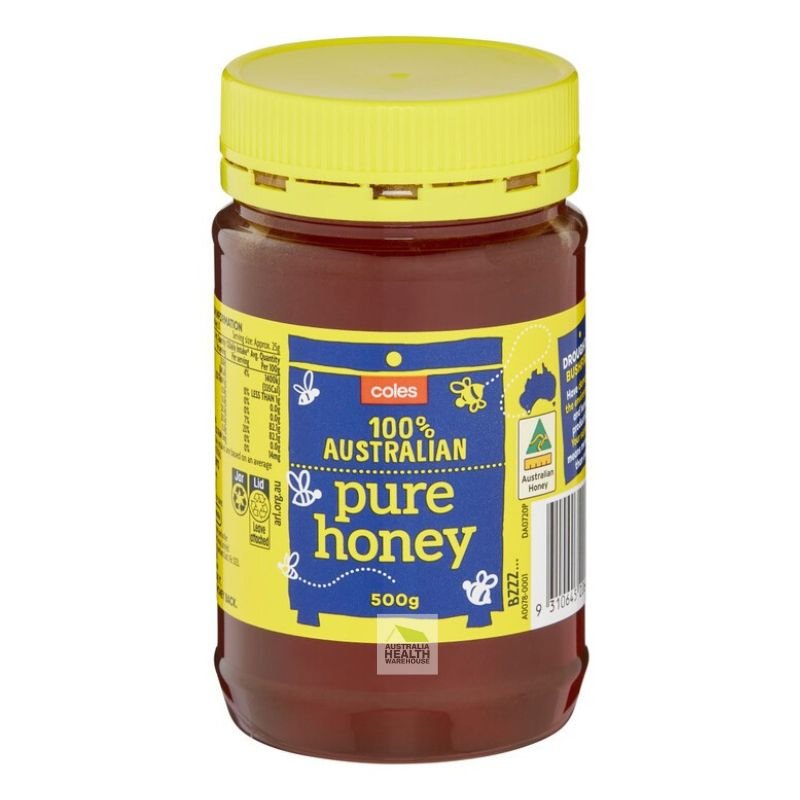 [Expiry: 04/03/2027] Coles Pure Australian Honey Jar 500g