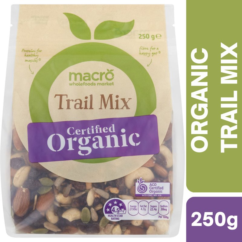 [CLEARANCE Expiry Date: 22/06/2026]  Woolworths Macro Organic Trail Mix 250g