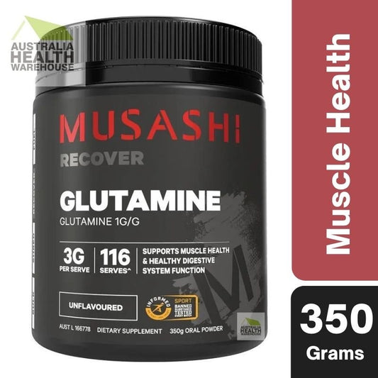 [Expiry: 05/2027] Musashi Glutamine Unflavoured 350g