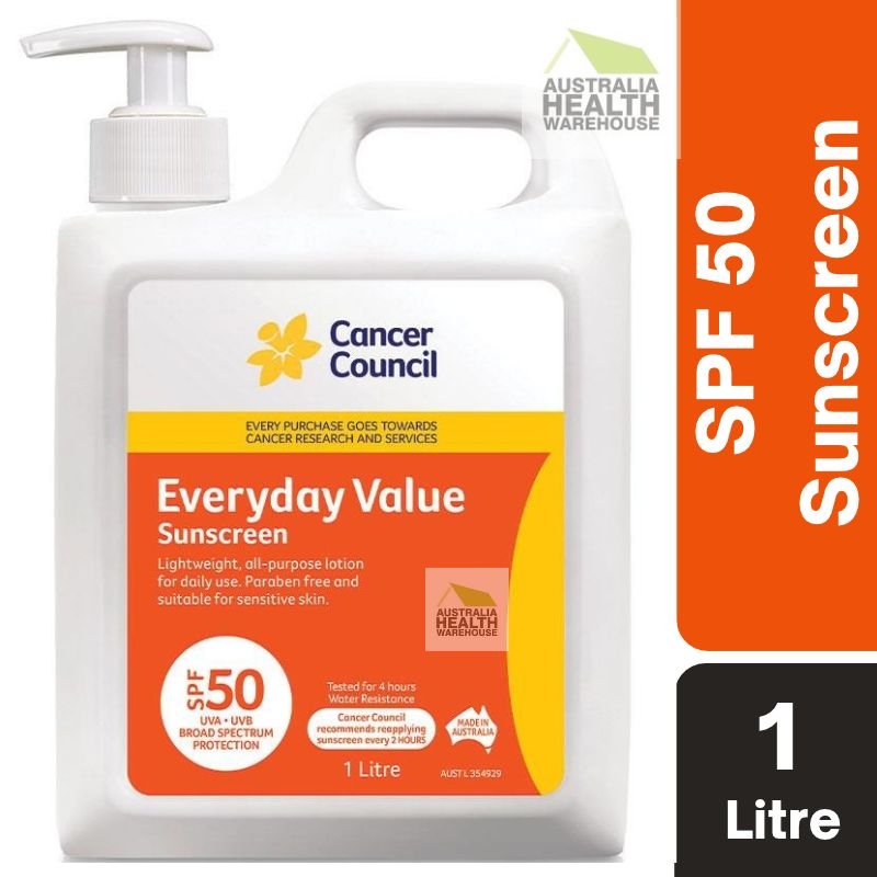 [IN-STORE EXCLUSIVE] Cancer Council Everyday Value Sunscreen SPF 50 1 Litre