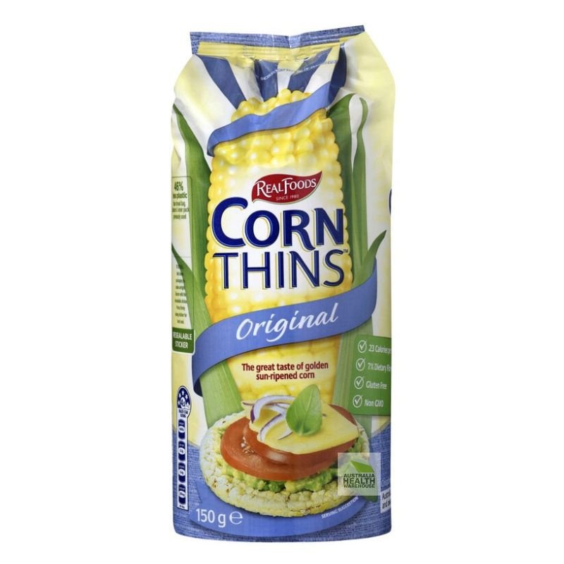 [Expiry: 01/06/2026] Real Foods Corn Thins Original 150g