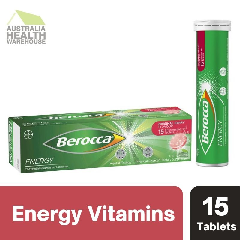 [Expiry: 17/02/2026] Berocca Energy Original Berry 15 Effervescent Tablets