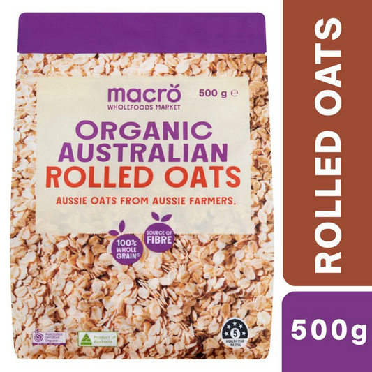 [Expiry: 08/02/2027] Woolworths Macro Organic Australian Rolled Oats 500g