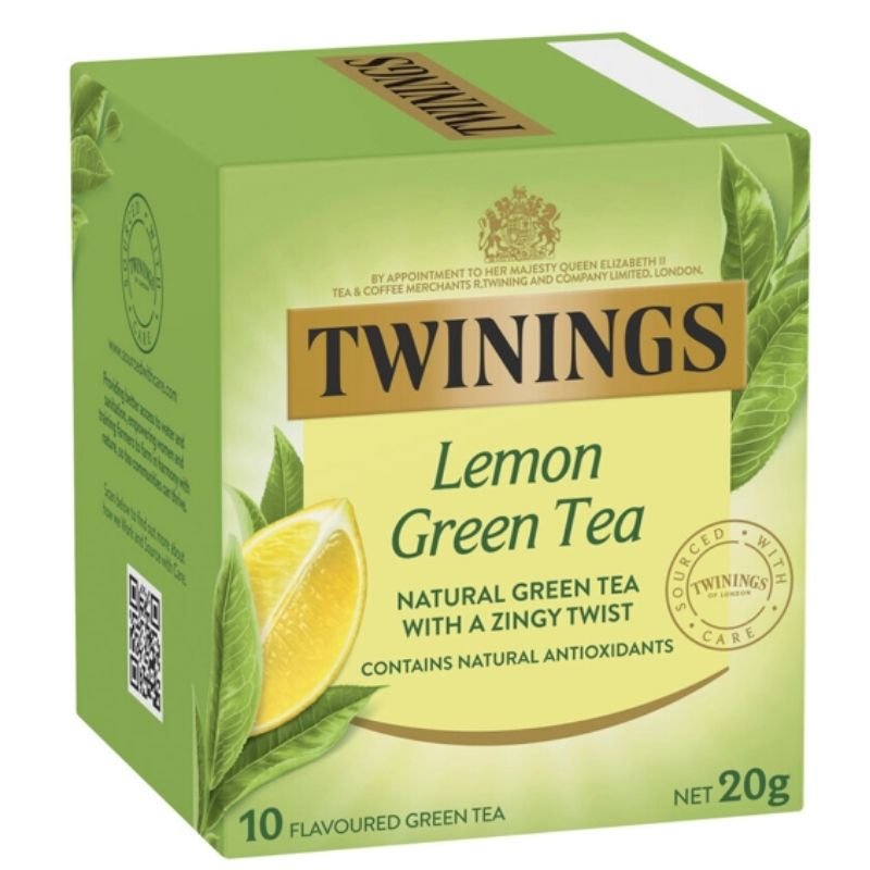 [Expiry: 22/09/2028]  Twining's Green Tea And Lemon Tea Bags 10 Pack