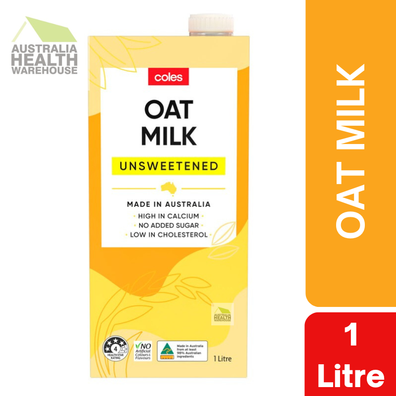 [Expiry: 23/03//2026] Coles Oat Milk Unsweetened 1 Litre