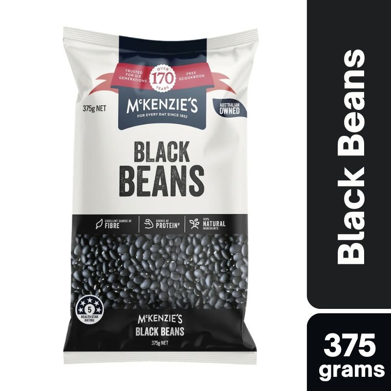 [Expiry: 17/05/2028] McKenzie's Black Beans 375g