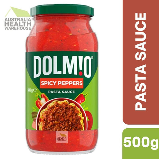 [Expiry Date: 12/10/2026] Dolmio Spicy Peppers Pasta Sauce 500g