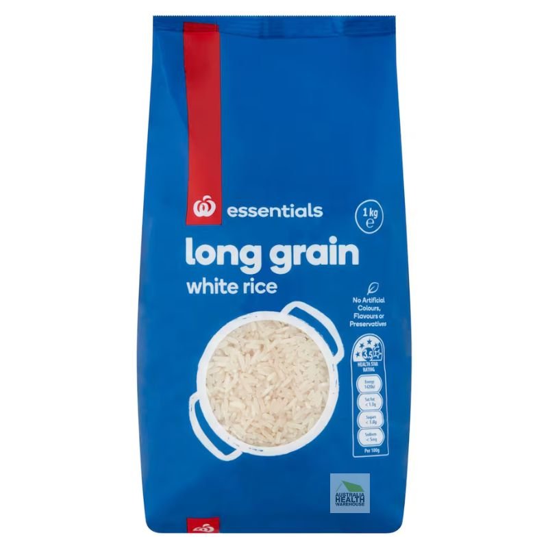 Woolworths Essentials Long Grain White Rice 1kg