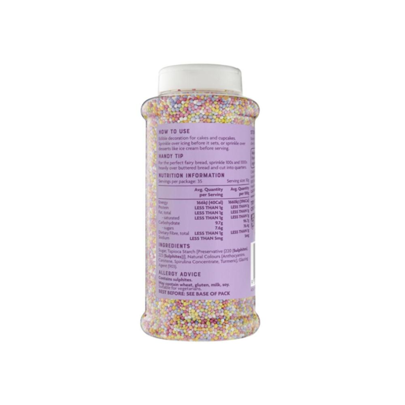 Coles Bake & Create 100's & 1000's Sprinkles 350g